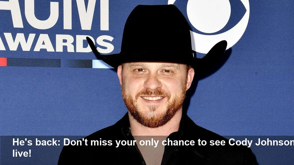 Cody Johnson’s Shock Return: Snag 2026 Tour Tickets Now!