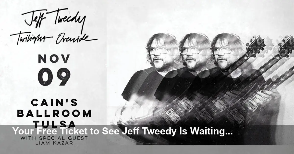 Last Chance: Win Jeff Tweedy Tickets for Tulsa Show!