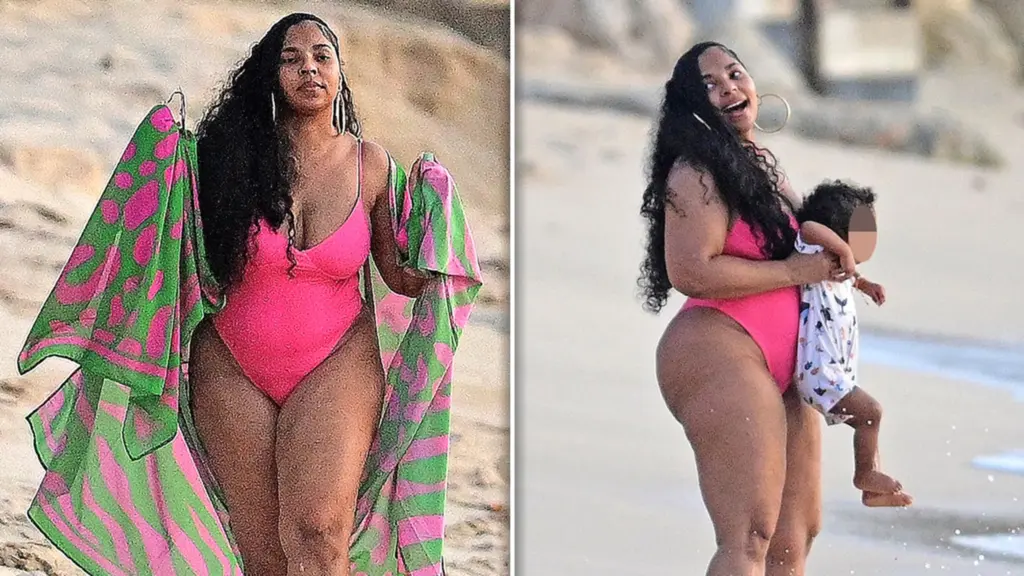 Ashanti Stuns Fans on Beach Trip With Baby Boy