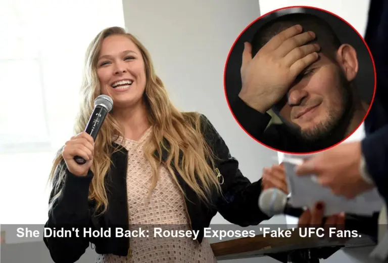 Ronda Rousey: Fans Only Love Khabib Because He Quit
