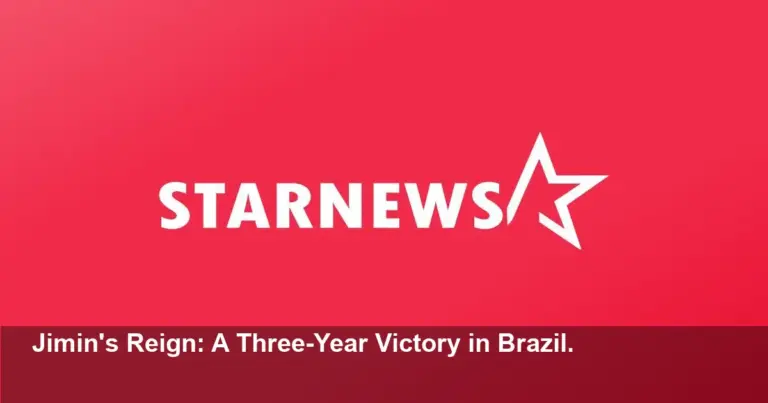 BTS's Jimin Named 'International Male Artist' in Brazil