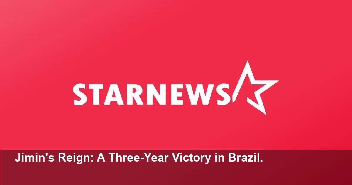 BTS's Jimin Named 'International Male Artist' in Brazil