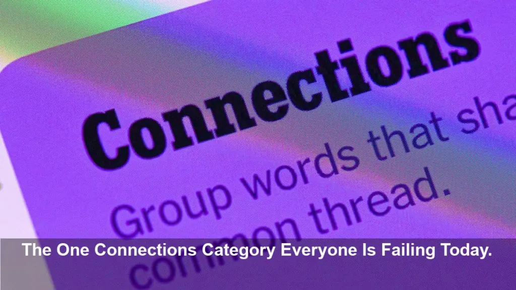 Stumped by Connections? Nov. 9 Answers Revealed