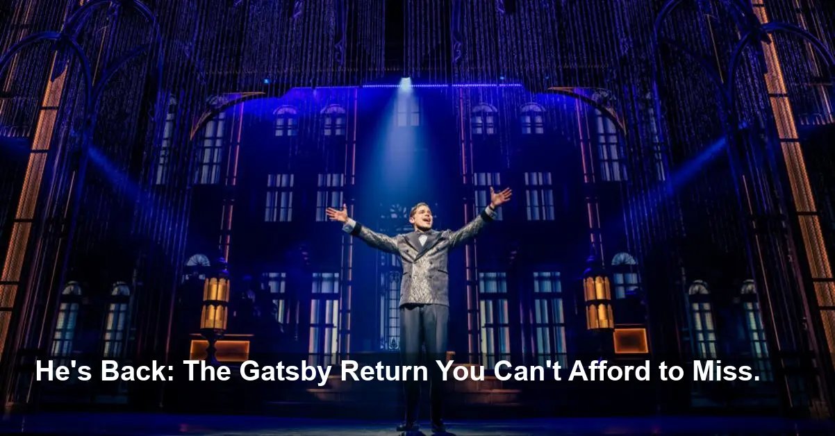 Gatsby Shocker: Jeremy Jordan Is Back on Broadway!