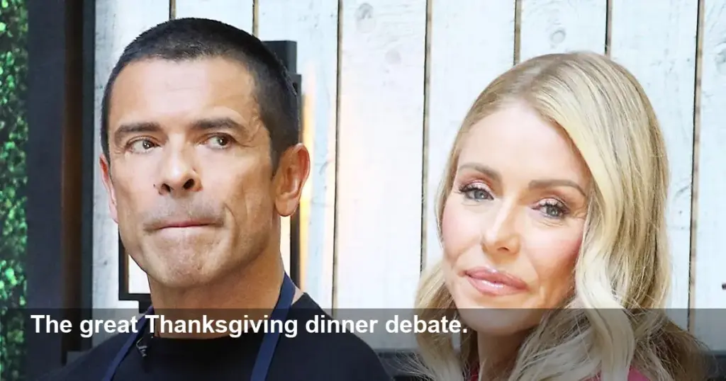 Kelly Ripa & Mark Consuelos Debate Thanksgiving Meal Time
