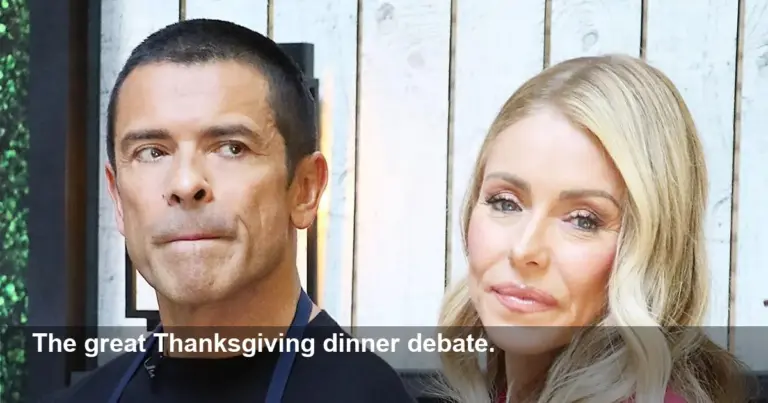 Kelly Ripa & Mark Consuelos Debate Thanksgiving Meal Time