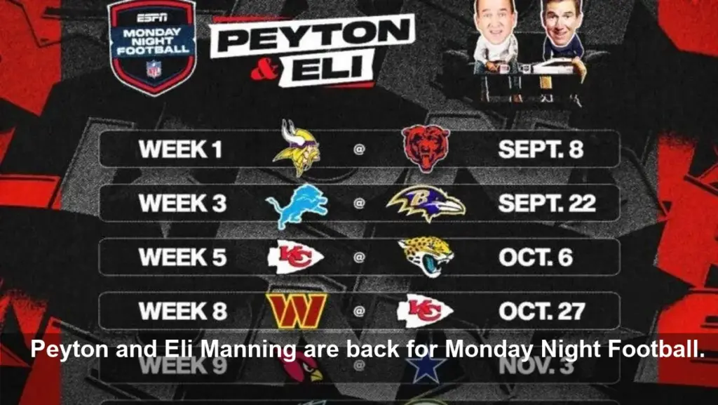 Is There a ‘ManningCast’ for Monday Night Football Tonight?
