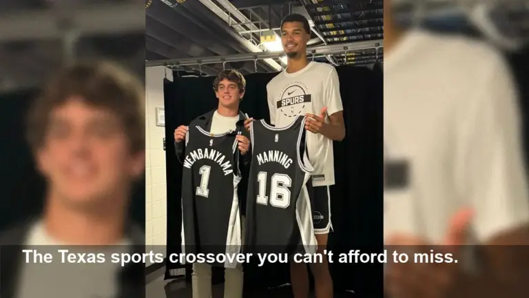 Two Kings, One Photo: Manning & Wemby's Viral Moment