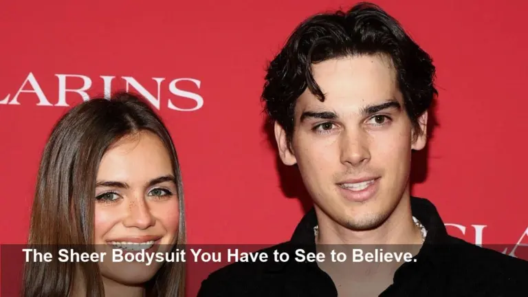 Paris Brosnan’s Girlfriend Stuns in Risky 'Naked' Bodysuit