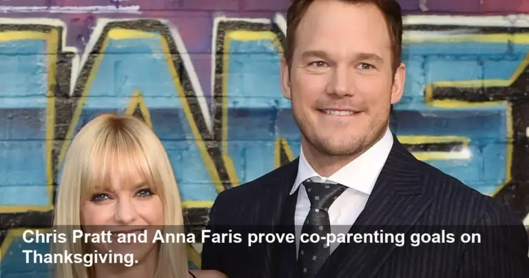 Chris Pratt & Anna Faris Share a Hug on Thanksgiving
