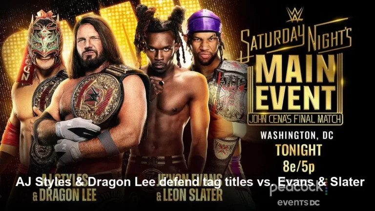 AJ Styles & Dragon Lee vs. Evans & Slater