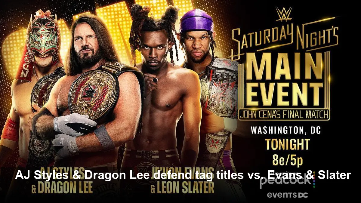 AJ Styles & Dragon Lee vs. Evans & Slater
