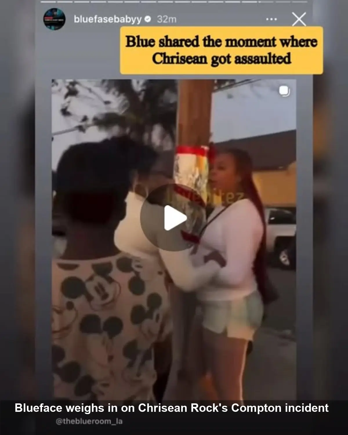 Blueface Responds to Chrisean Rock’s Compton Fight