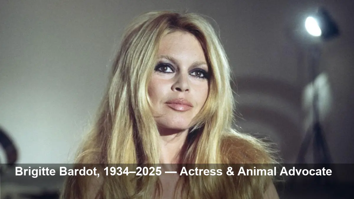 Brigitte Bardot, film icon and animal activist dies