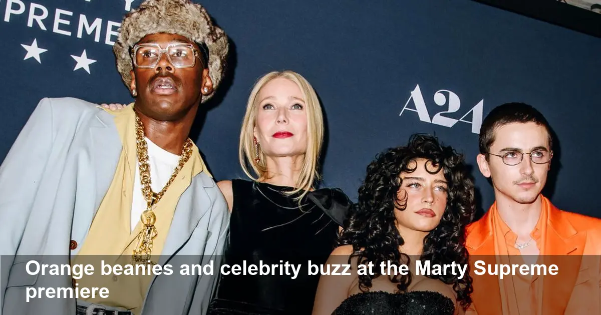 Timothée Chalamet, Paltrow at ‘Marty Supreme’ Premiere