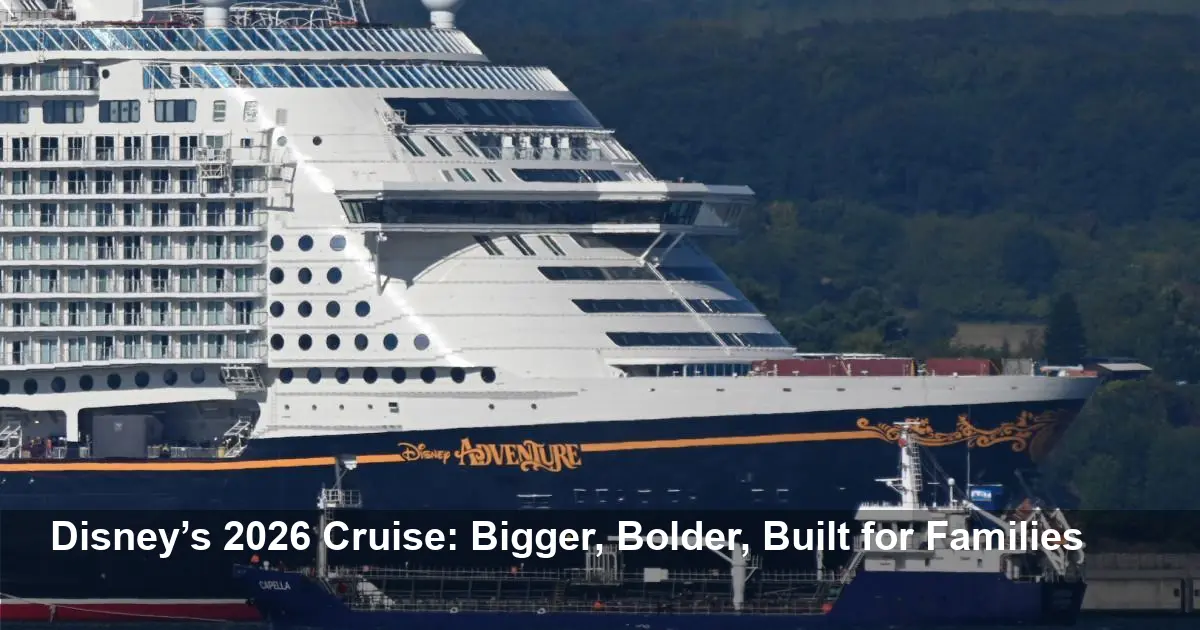 Disney Reveals Details for New Cruise Ship Launch 2026