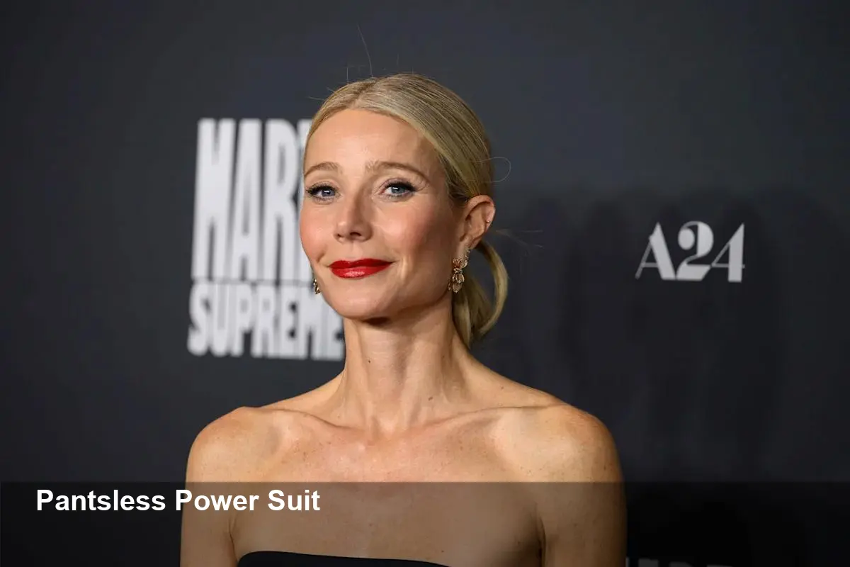 Gwyneth Paltrow Stuns in Plunging Blazer, No Pants