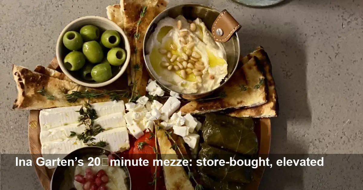 Ina Garten’s 20-Minute Mediterranean Mezze Platter