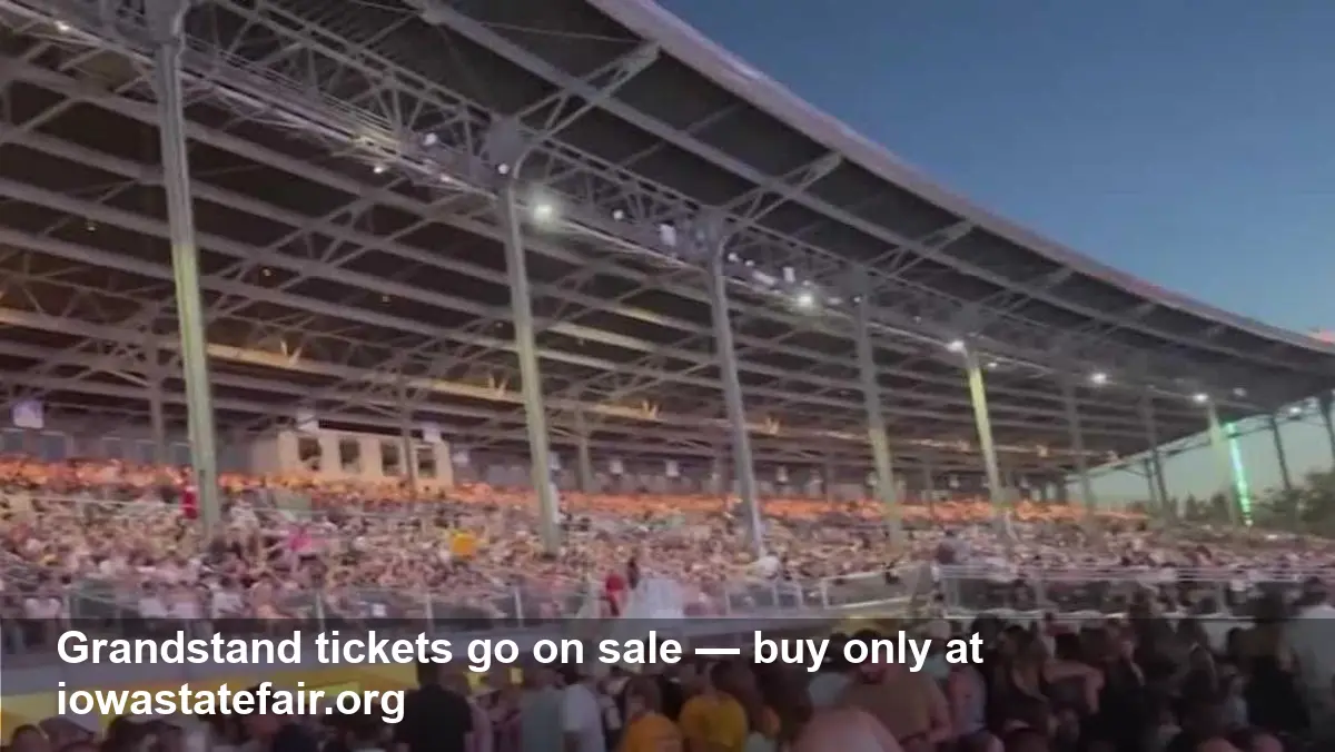 Iowa State Fair: Grandstand tickets go on sale Friday