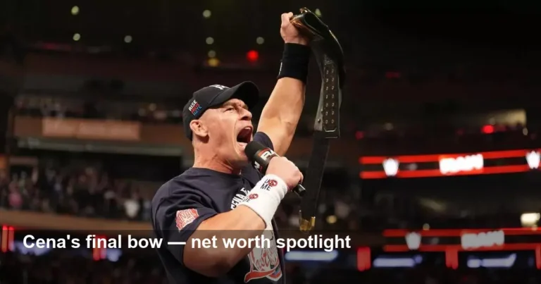 John Cena Net Worth and Final Match: How He Compares