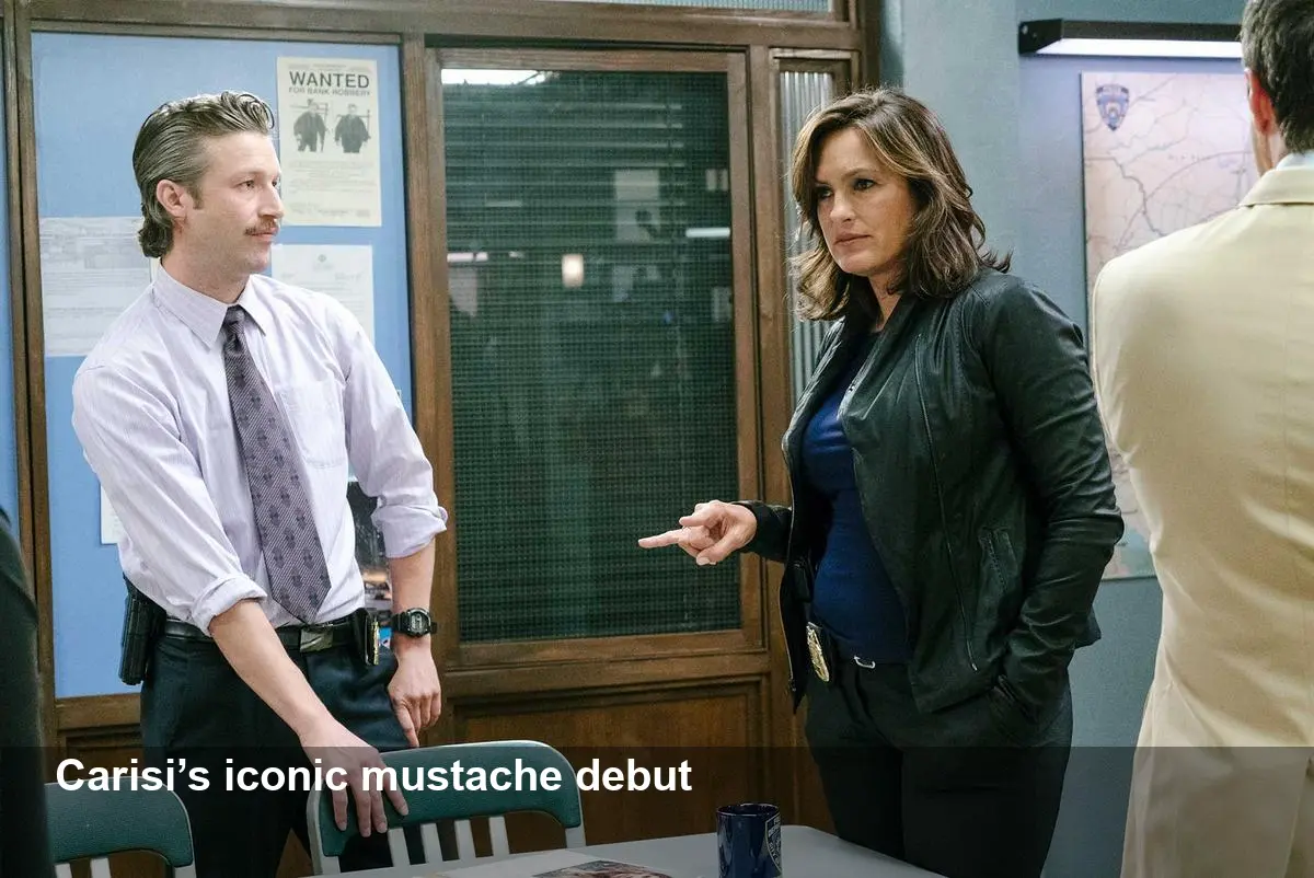 Peter Scanavino Reacts to Carisi's Mustache on SVU