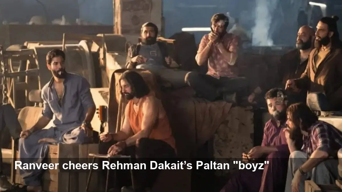 Ranveer Singh Cheers Paltan BTS From Rehman Dakait