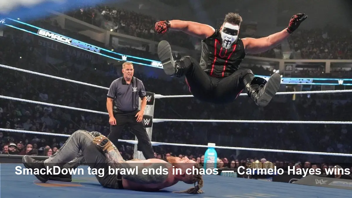 SmackDown tag title brawl disappoints; Carmelo Hayes shines