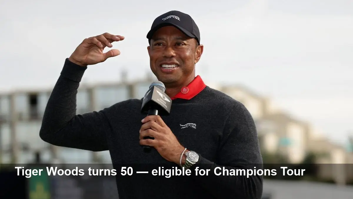 Tiger Woods Turns 50, Now Eligible for Champions Tour