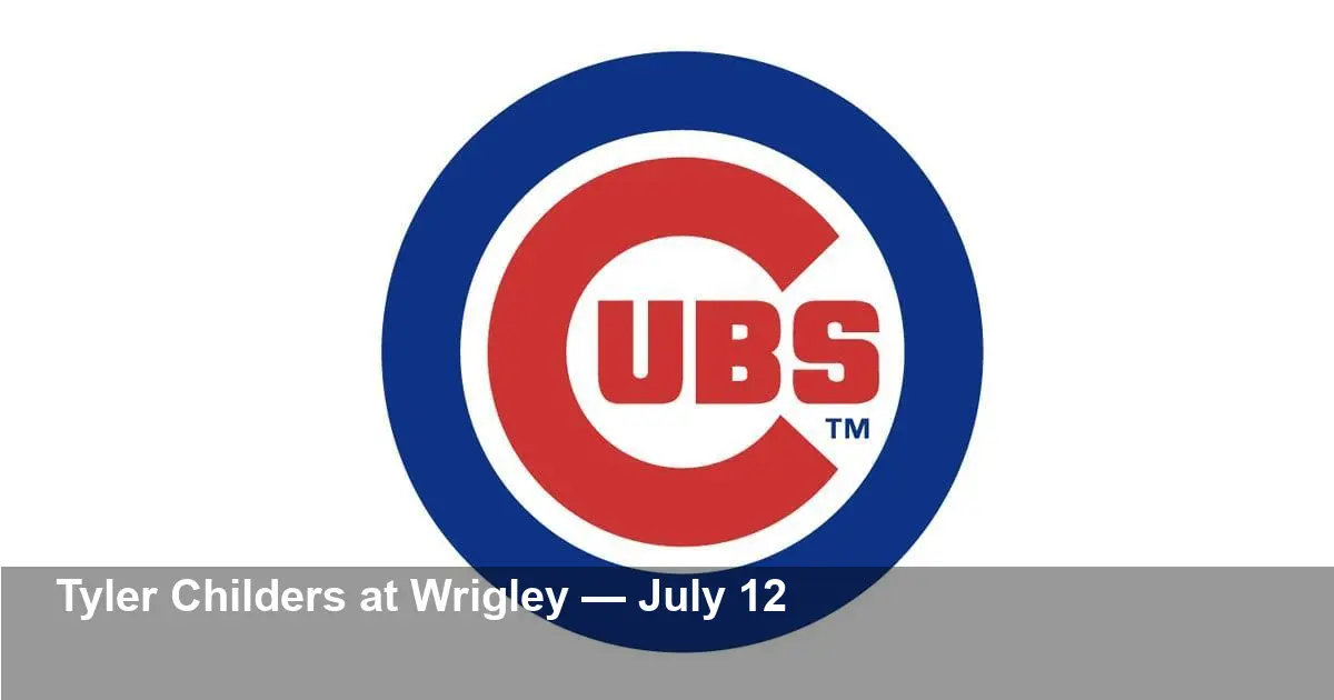 Tyler Childers at Wrigley Field — July 12 On Sale