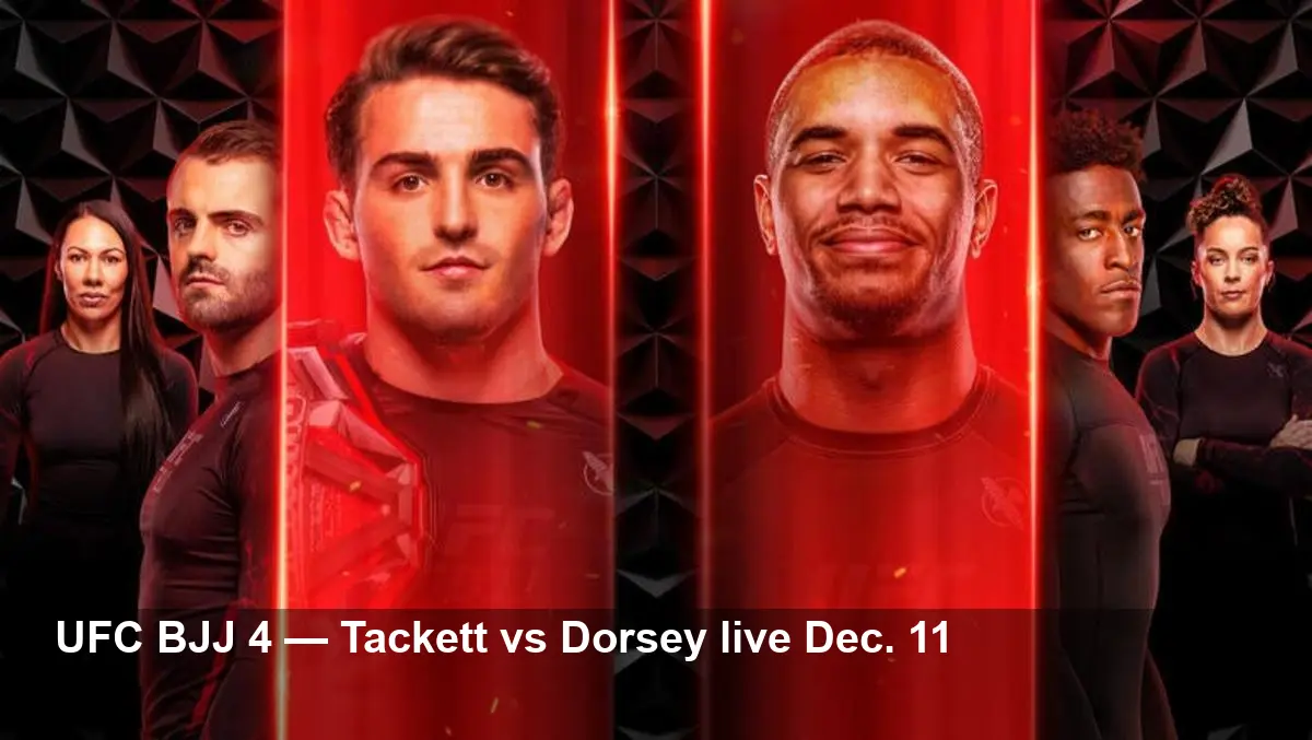 UFC BJJ 4: Tackett vs Dorsey — 3 Title Fights Live