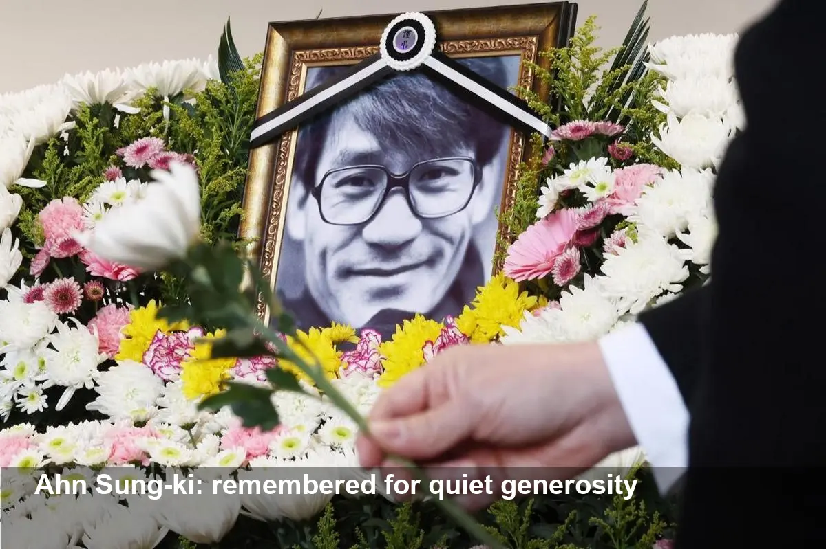 Late Ahn Sung-ki Remembered for Quiet Generosity