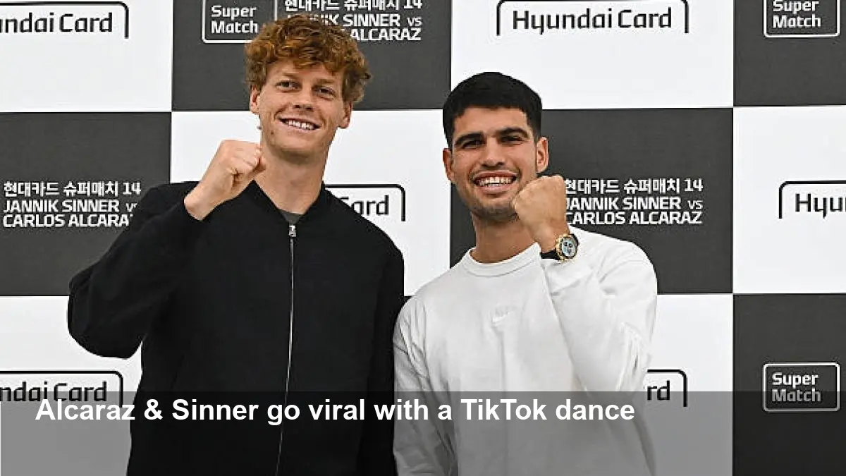 Alcaraz and Sinner Share TikTok Dance in Korea — Fun