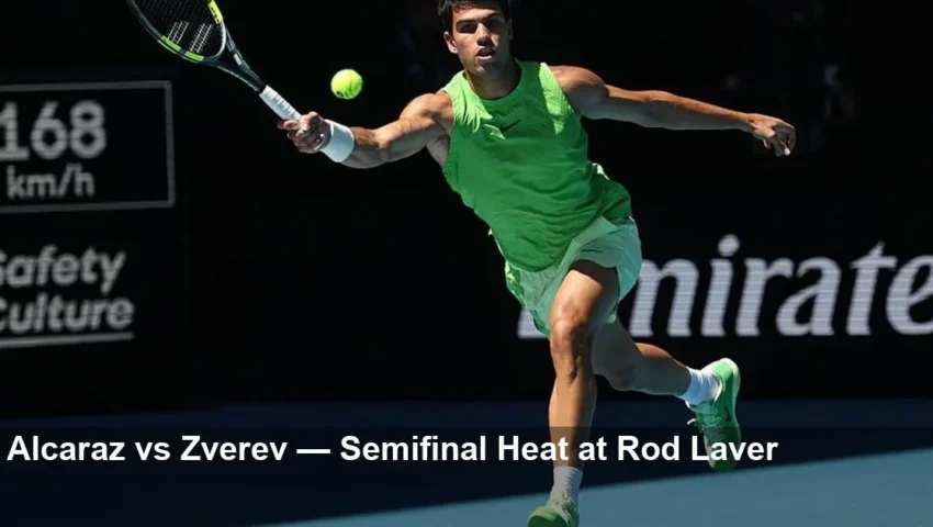 Alcaraz Battles Zverev in AO 2026 Men's Semifinal Showdown
