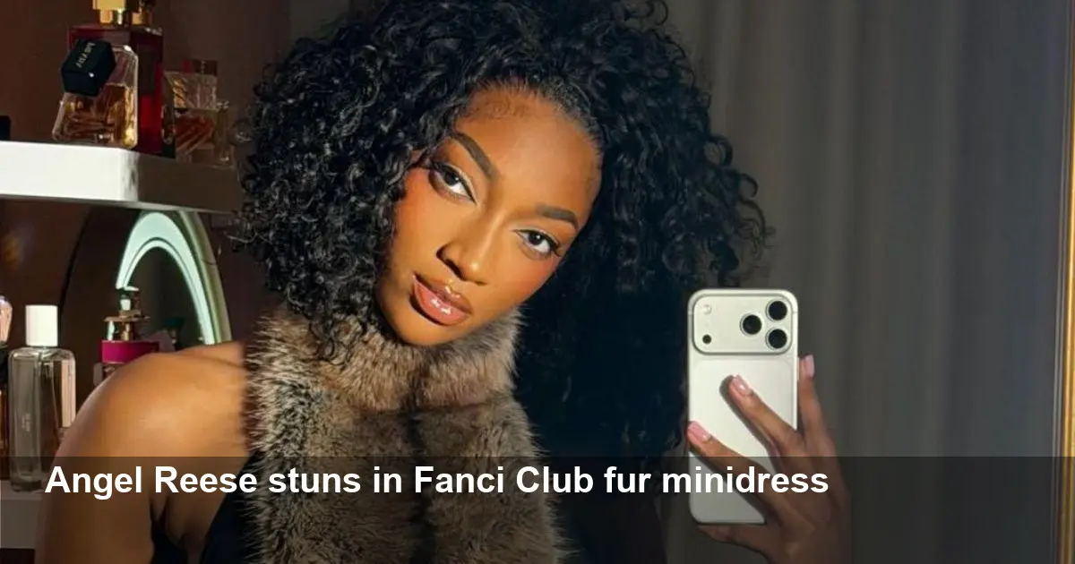 Angel Reese’s Fanci Club Fur Minidress Stuns for New Year