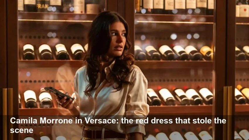 Camila Morrone’s Versace Red Dress Steals The Night