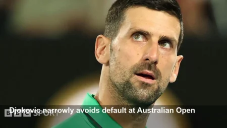 Djokovic Advances After Default Scare — Wawrinka’s Farewell