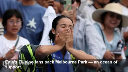 Alexandra Eala crowds overwhelm Melbourne Park in 2026