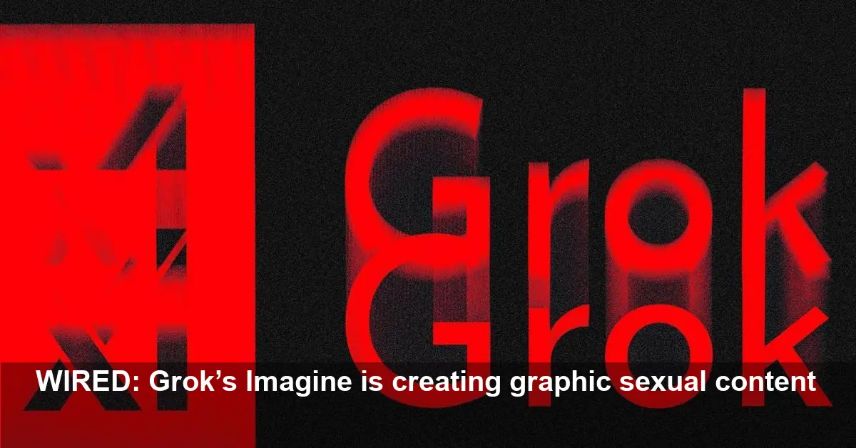 Grok Produces Graphic Sexual Content, WIRED Reports