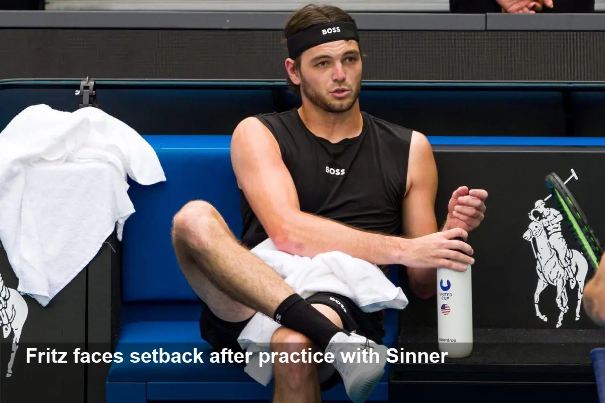 Taylor Fritz Suffers Setback After Practice vs Sinner