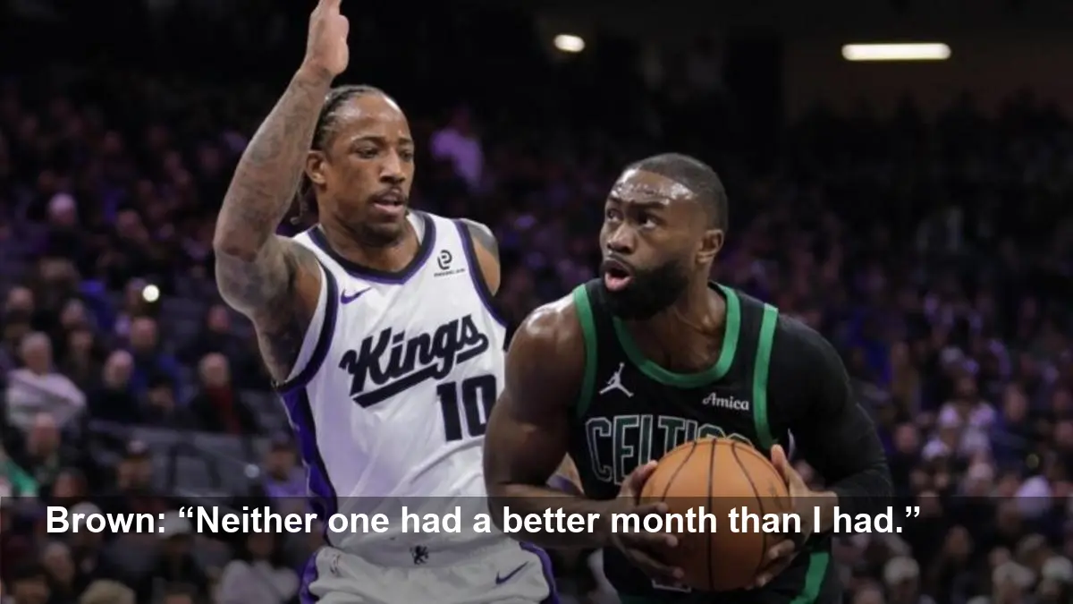 Jaylen Brown Disagrees With Brunson Player of Month