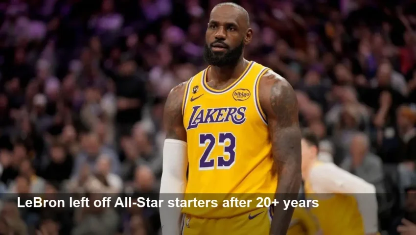 LeBron James Left Off All-Star Starters for First Time
