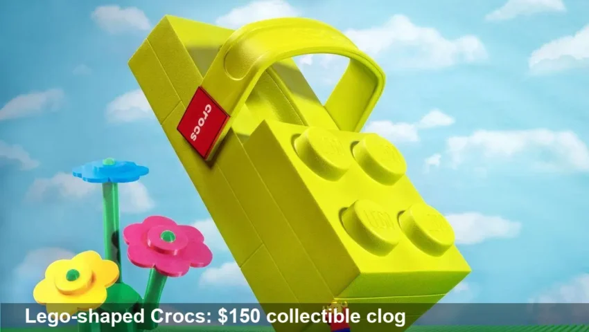 Crocs launches $150 Lego-shaped clogs in new deal worldwide