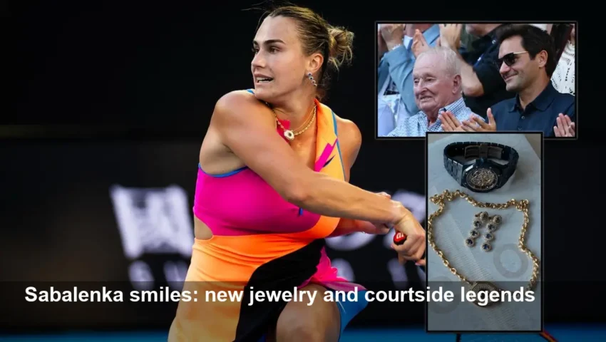 Sabalenka on jewelry collab, selfies with Federer and Laver