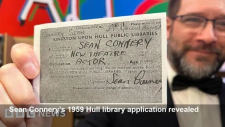 Sean Connery’s 1959 Hull library card uncovered