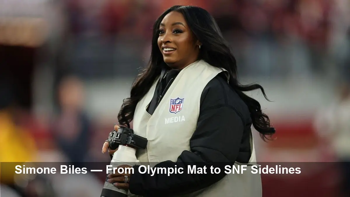 Simone Biles Serves as Credentialed Photographer at SNF