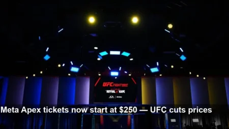 UFC Cuts Meta Apex Ticket Prices — Seats From $250